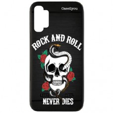 Capa para Samsung Galaxy Note 10 Plus Case2you - Escovada Preta Rock and Roll